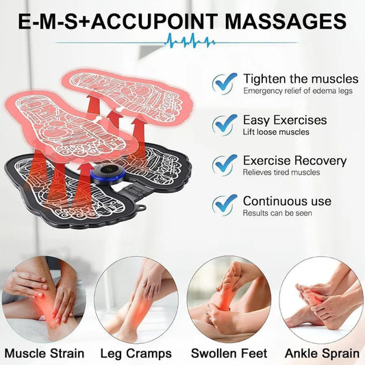 Foot Massage (Premium), Wireless Electric EMS Massage Machine