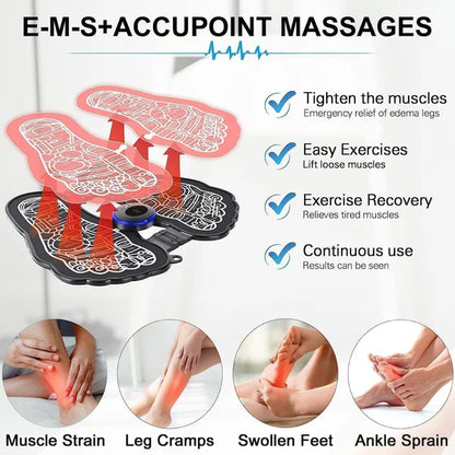 Foot Massage (Premium), Wireless Electric EMS Massage Machine